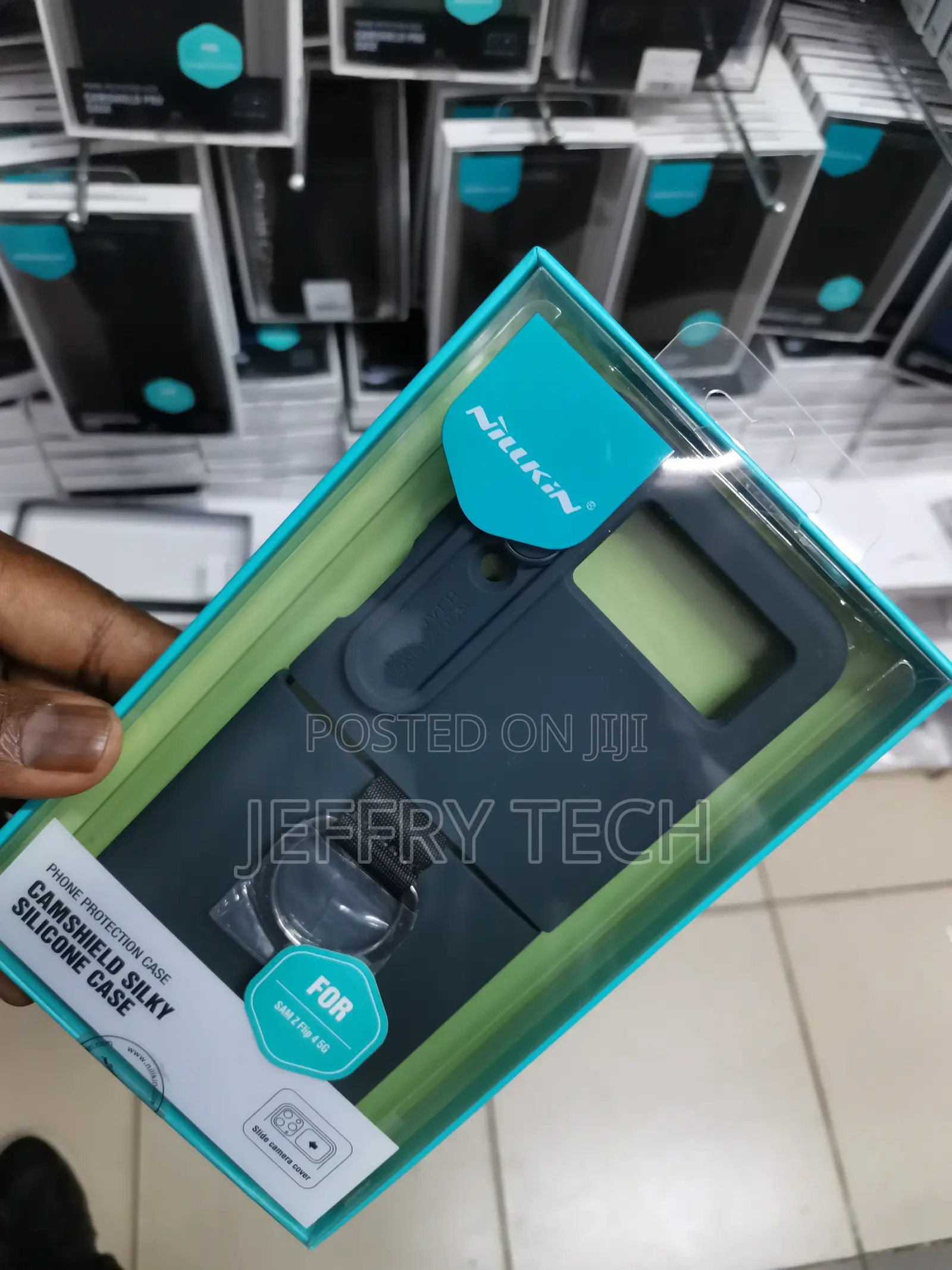 Samsung Galaxy Z Flip 4 Case With Slide Camera Cover [Liquid