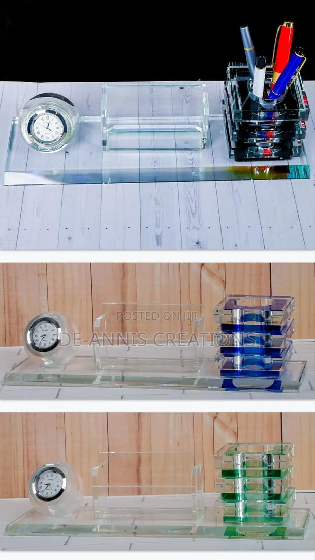 Desktop Organizer With a Watch