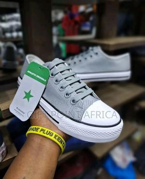 Grey Unisex Soft Leather Converse Rubbers - thumbnail 2