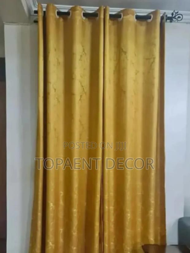 Golden Yellow Window and Door Curtains
