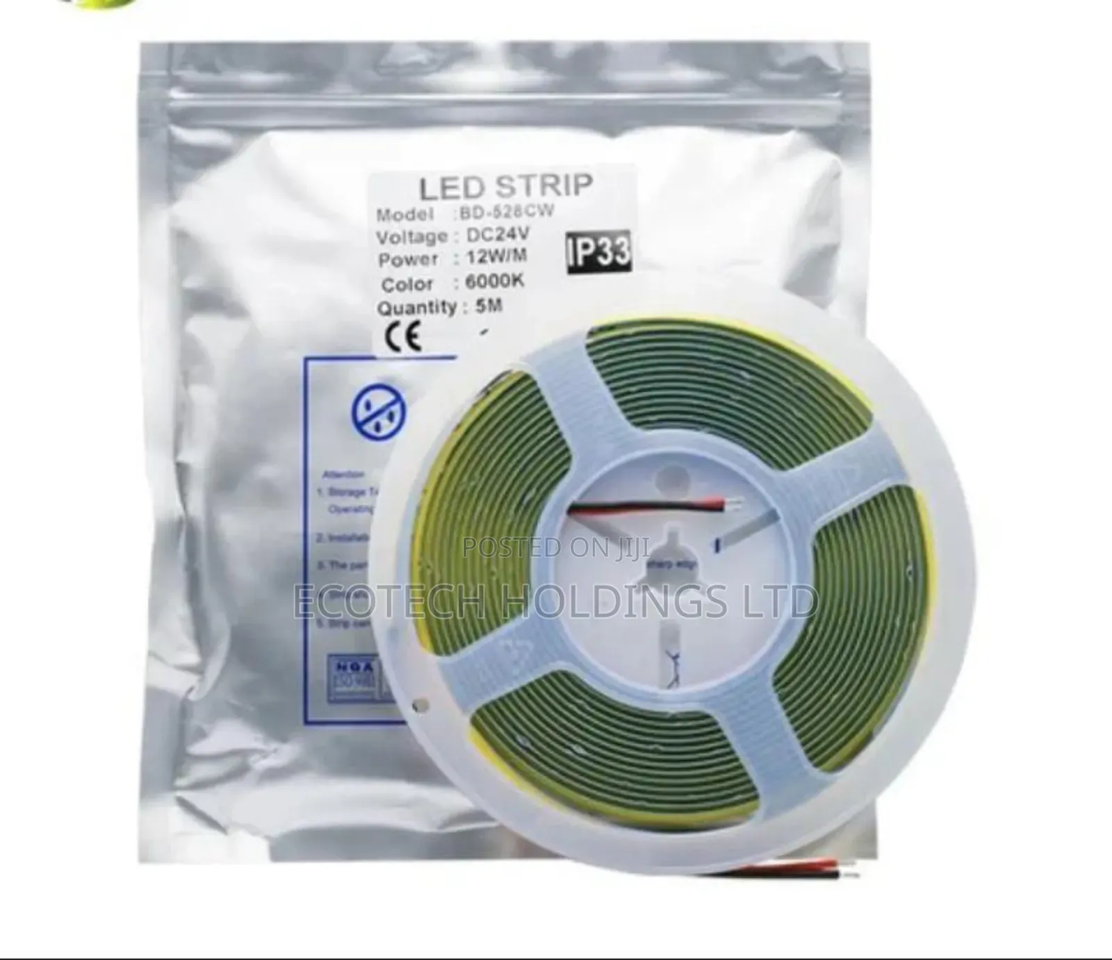 10mtrs 24volts Cob Warm White Led Strip J8