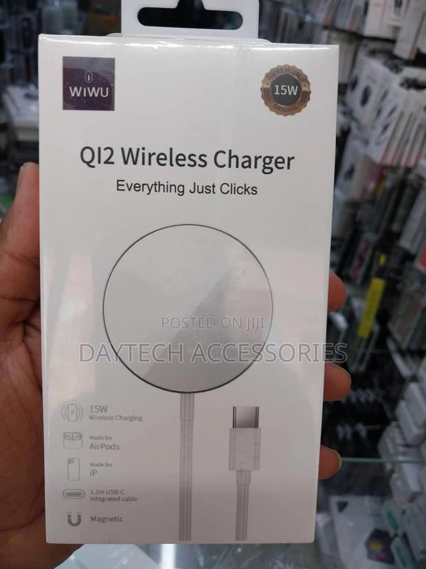 15w Magnetic Qi Wireless Charger iPhone 12/12 Mini/12 Pro/ - thumbnail 2