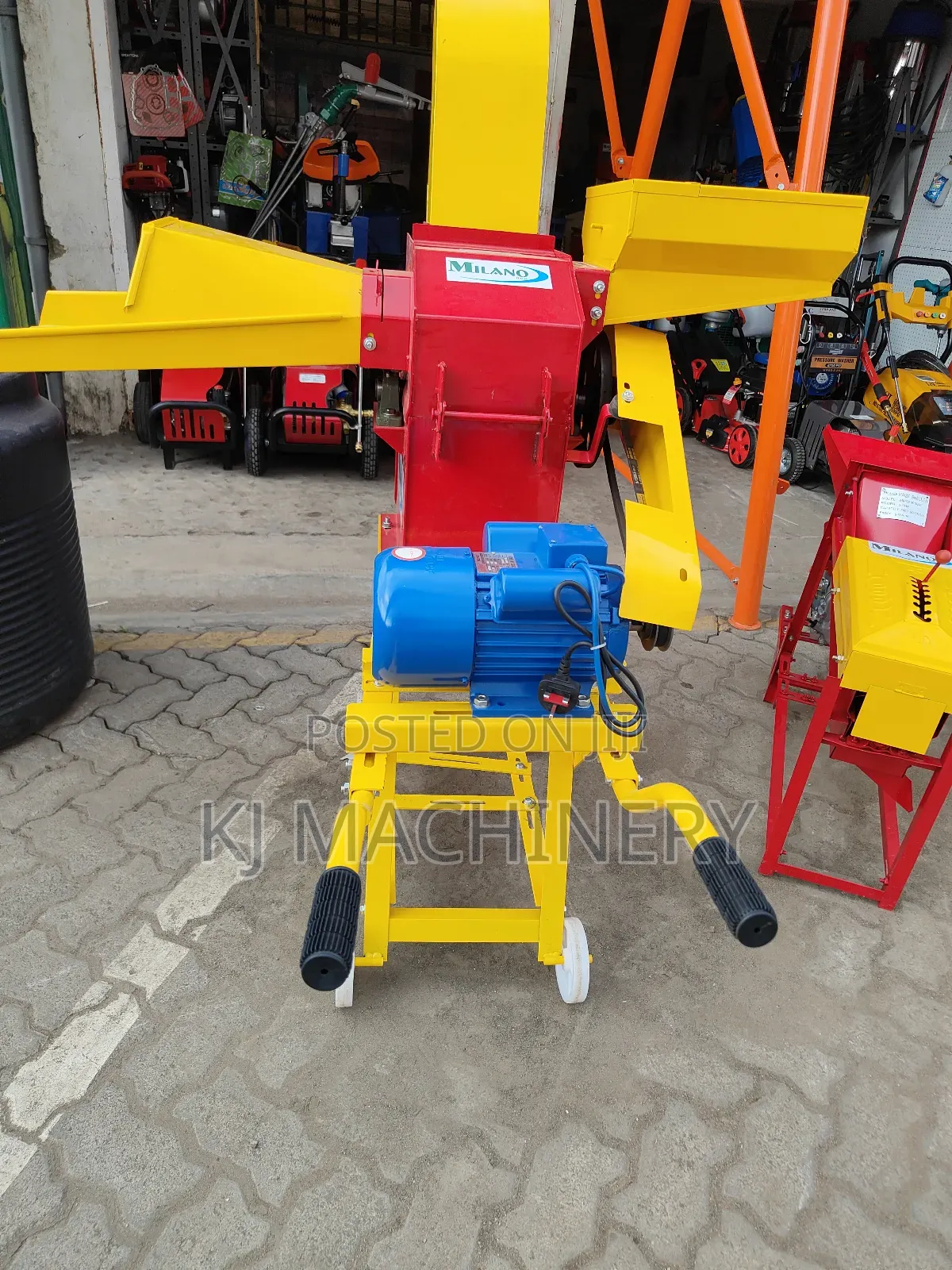Electric Feedchopper With 3 Horsepower Motor.