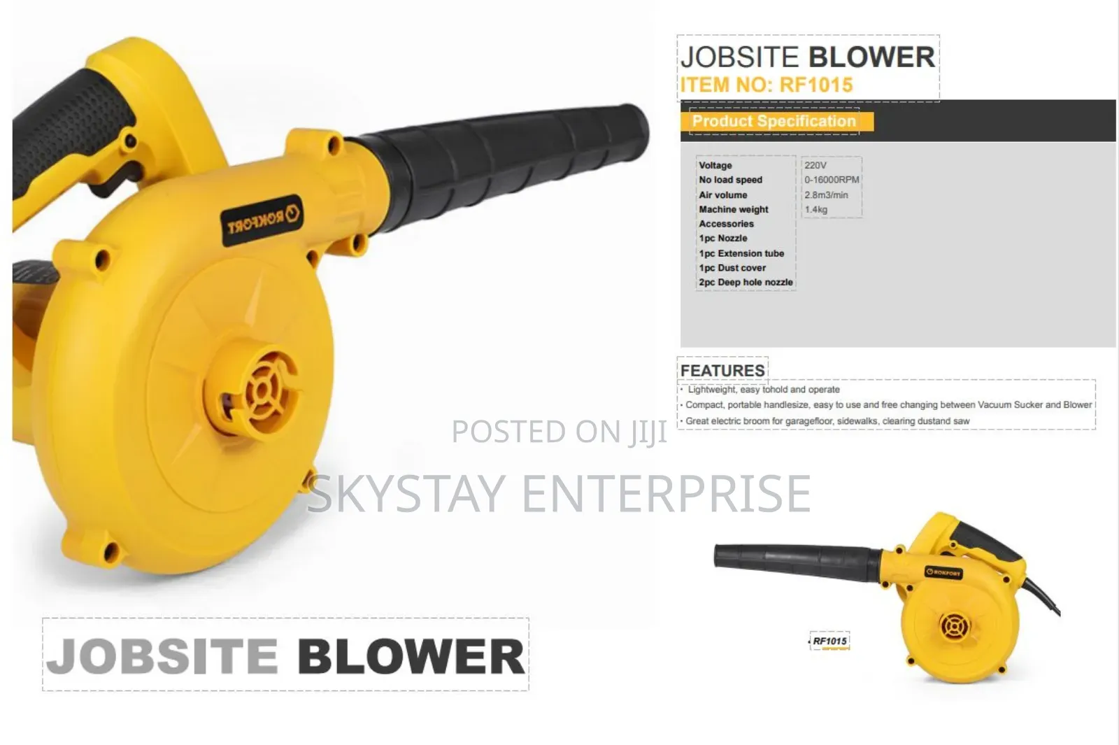 Air Blower 500W 2in1