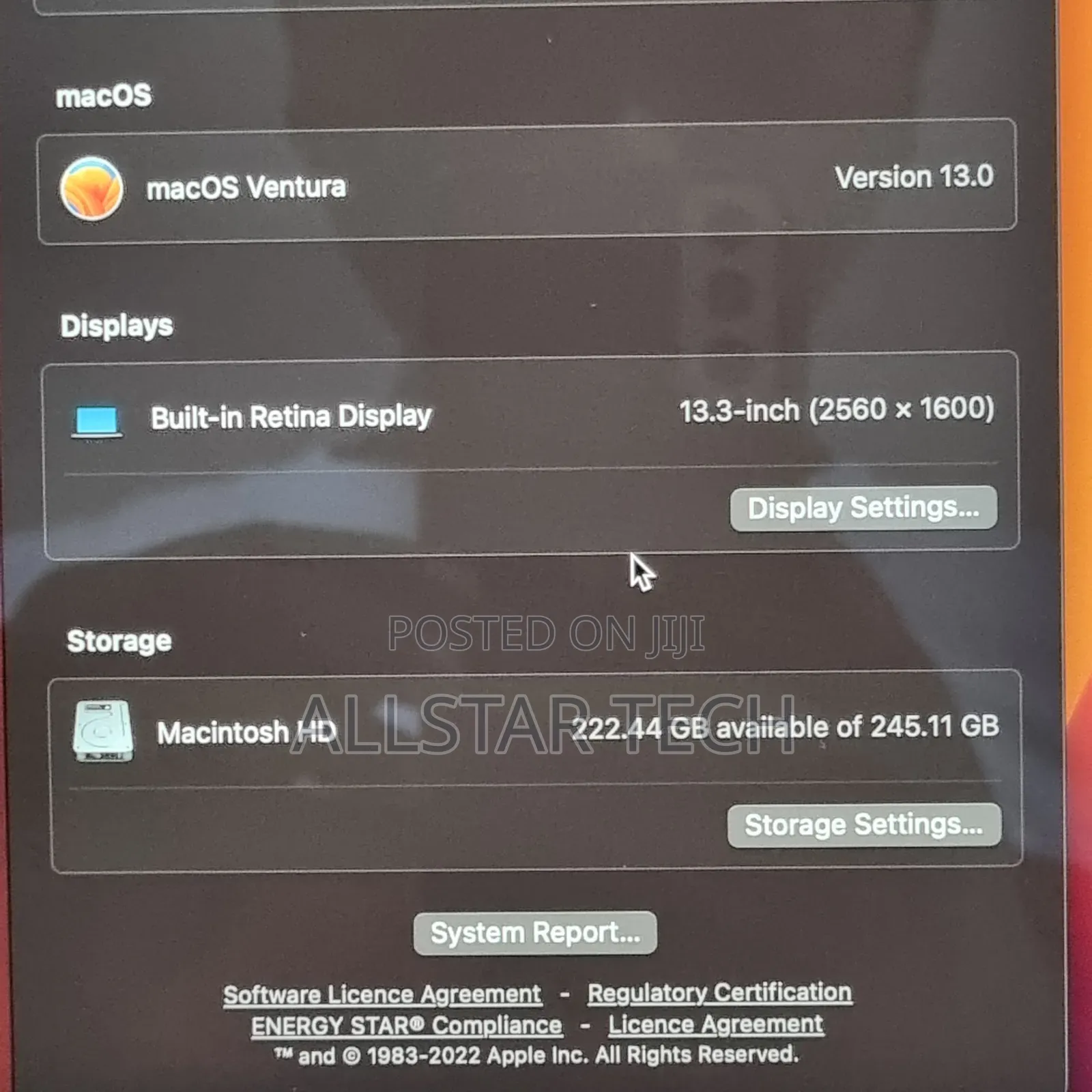 Laptop Apple MacBook Air 2020 M1 8GB Apple M1 SSD 256GB