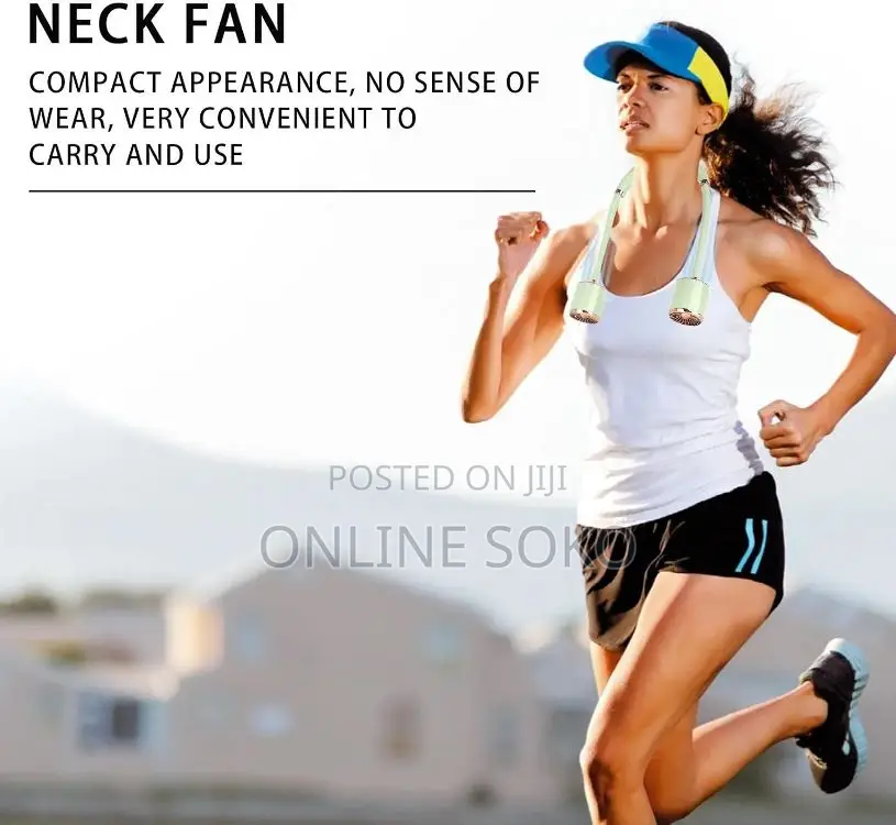 Portable Rechargeable 3 Speed Cooling Turbo Hanging Neck Fan
