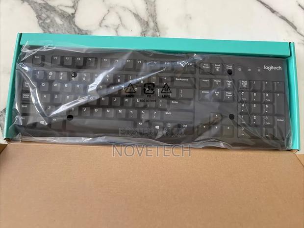 Logitech USB Keyboard for PC - Black - main view