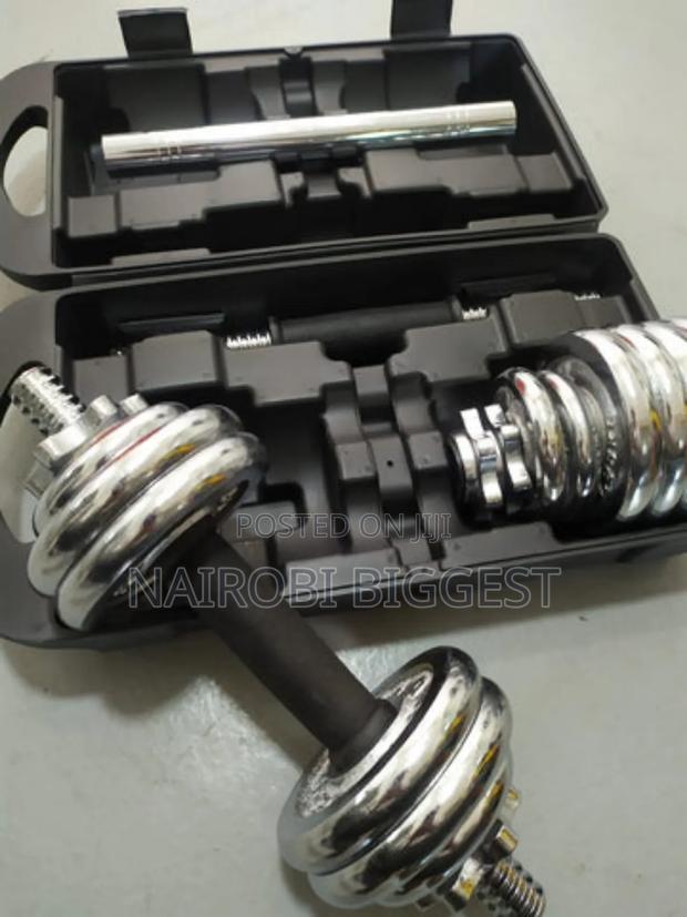 15kgs Full Set Chrome Dumbells - main view