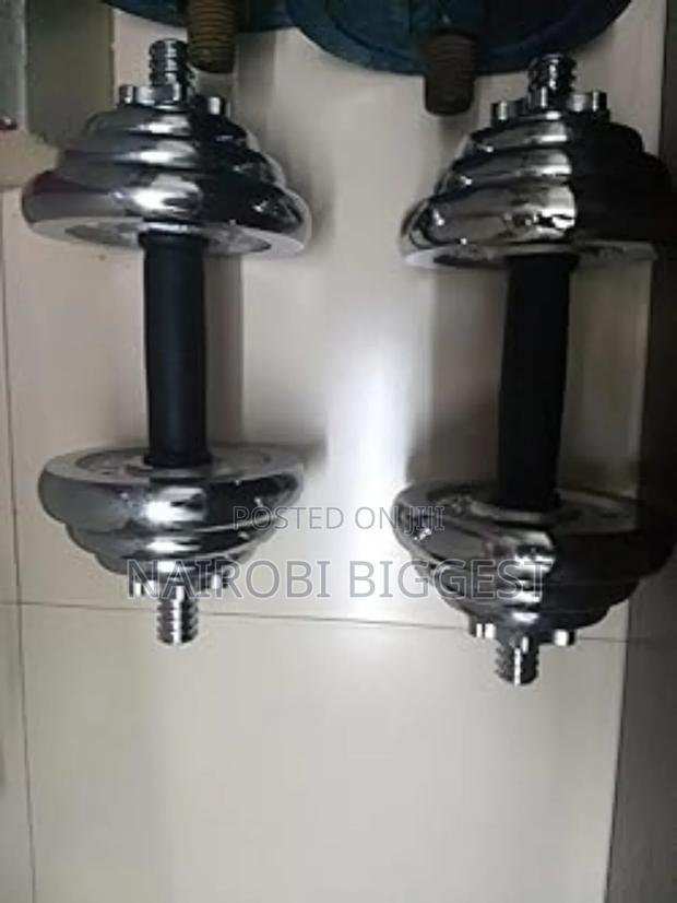 10kgs Pair Adjustable York Dumbells - main view