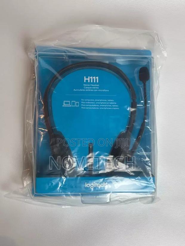 Logitech H111 Head Stereo Headset Black Brand New - main view