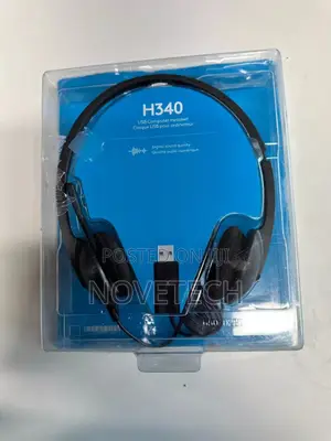 NEW Logitech H340 USB Computer Headset Noise Cancelling Mic