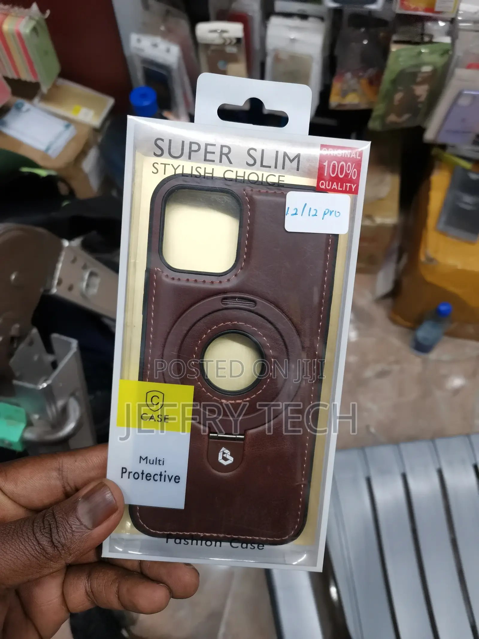 Magnetic for iPhone12 Pro Standing Maghsafe Brown