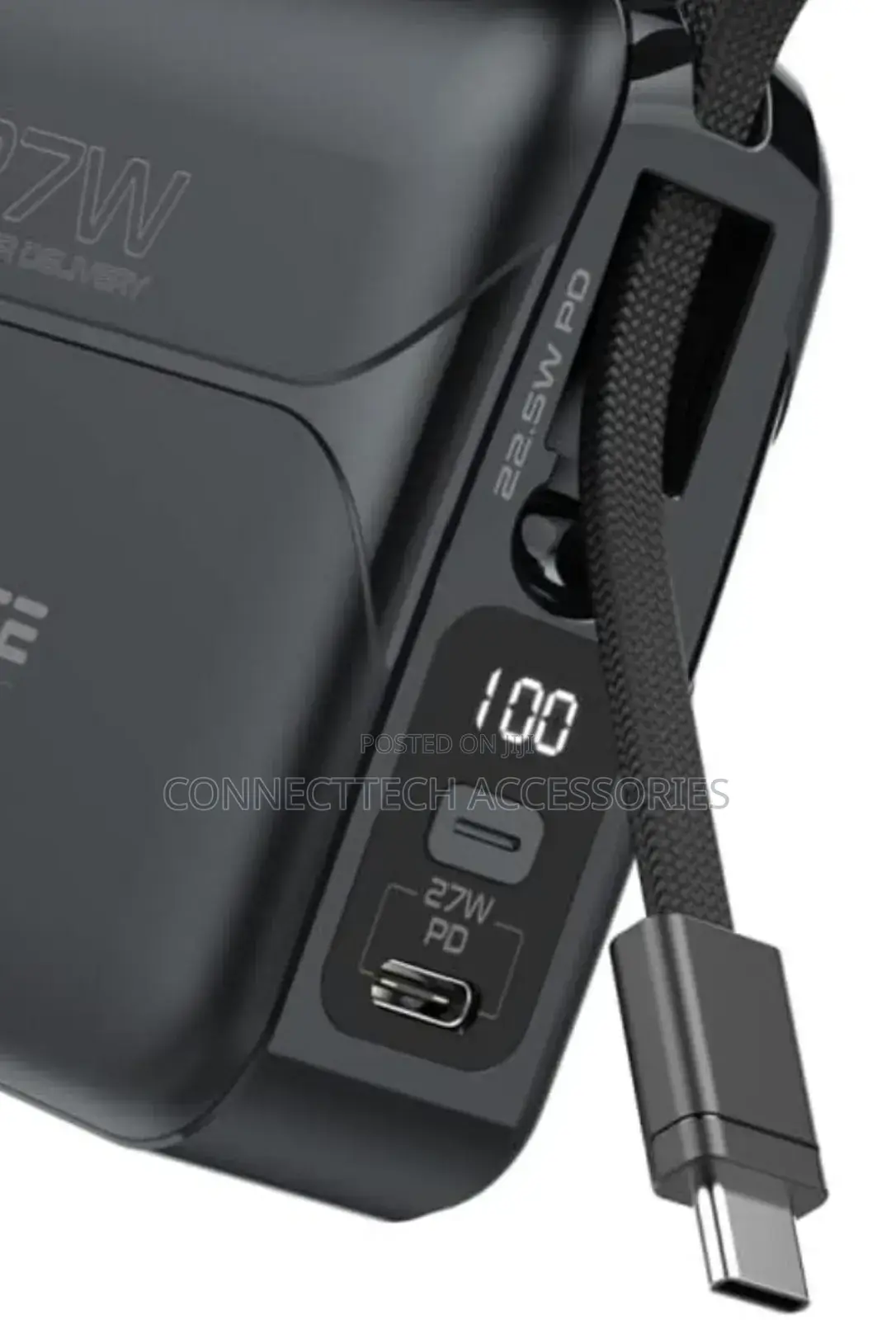 Ultra Compact Fast Charging Power Bank With AC Charger
