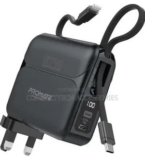 Ultra Compact Fast Charging Power Bank With AC Charger