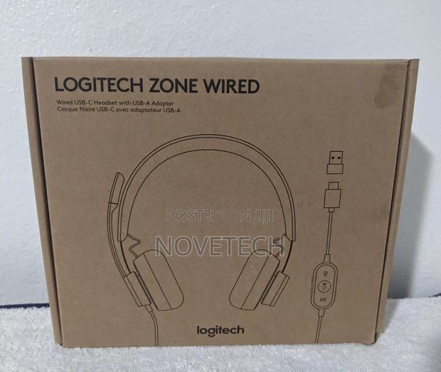 Logitech Zone Wired on-Ear Headset Black