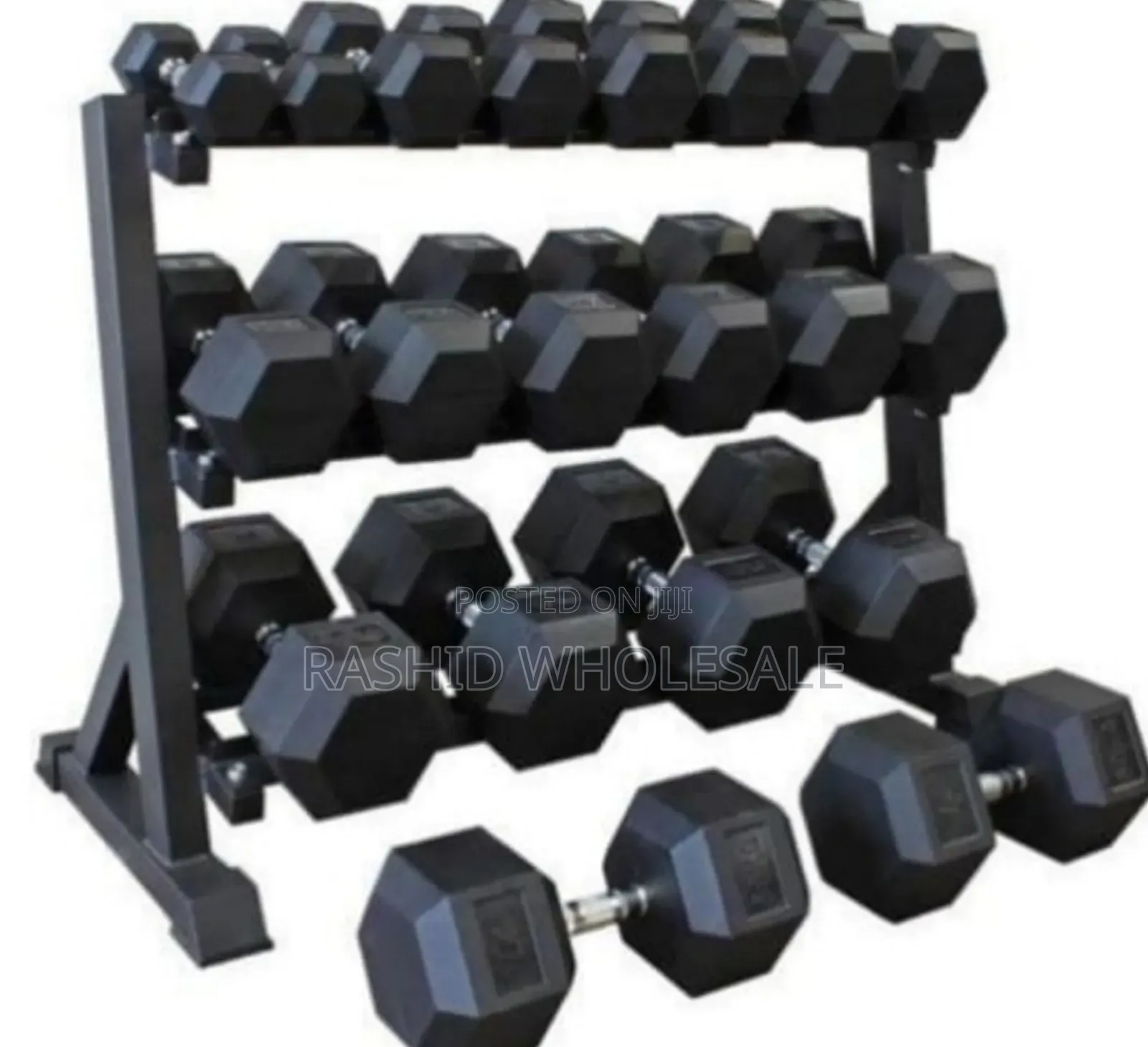 Hexagonal Dumbells 10kgs.