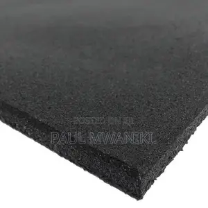 Commercial Rubber Gym Flooring Tile 1m X 1m X 15mm – Black