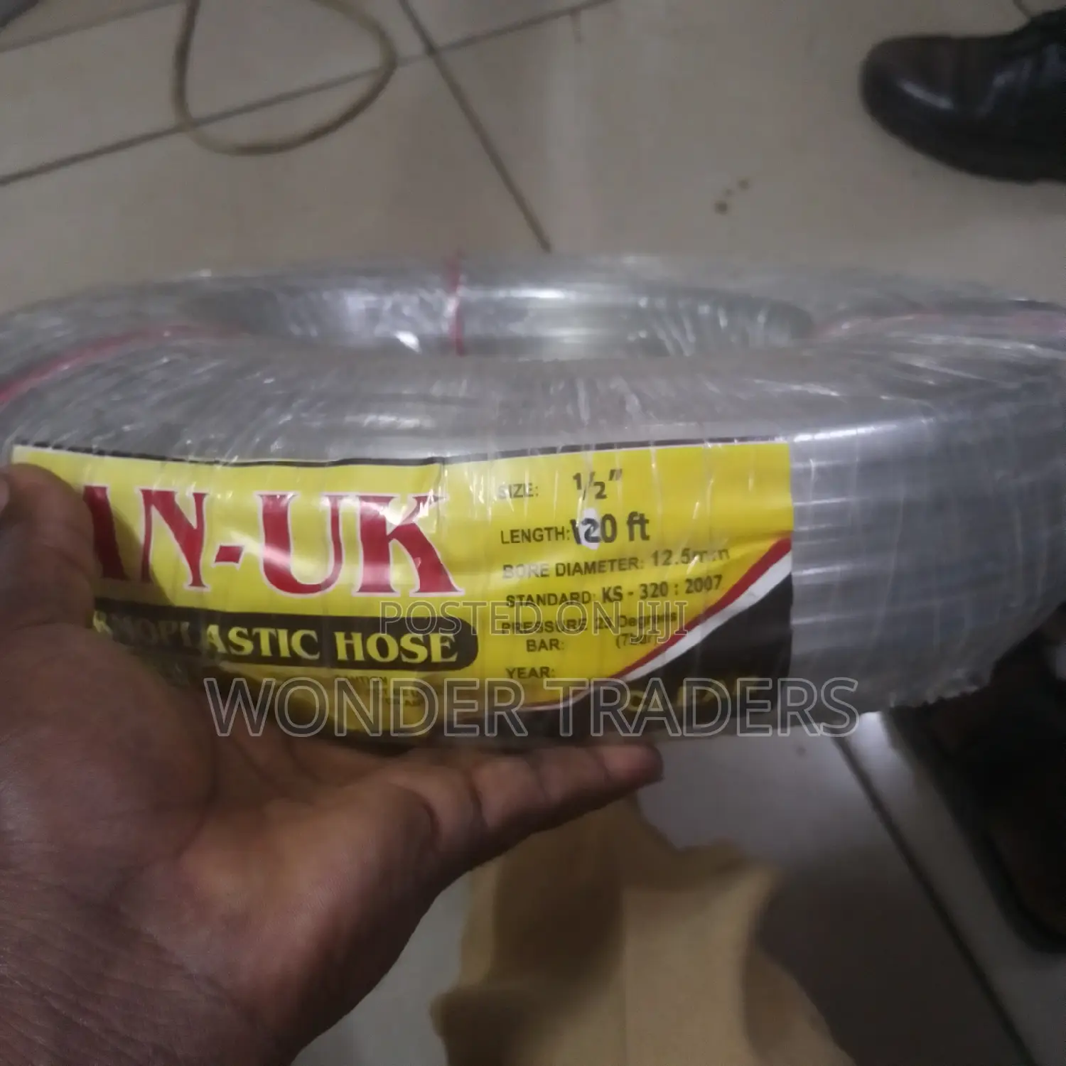 Hose Pipe, Clear TAN-UK 1/2*120