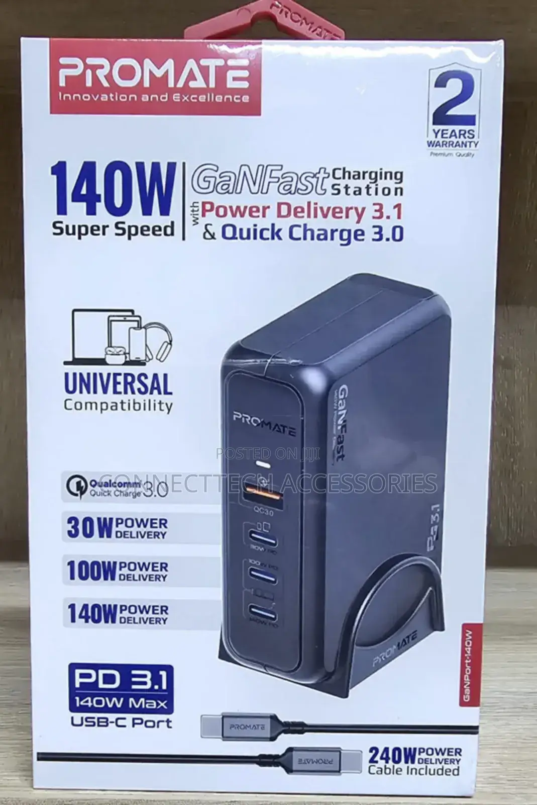 Promate 140W Ganfast Charging Station