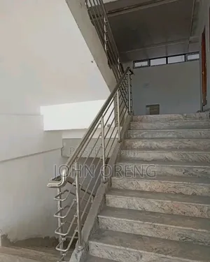 Staircase Fabric With Stainless and a Tuff/Tempered Glass