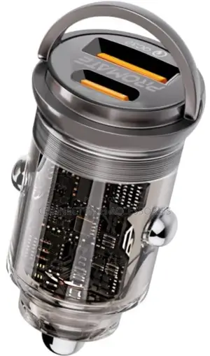 Promate 65W Transparent Mini Car Charger