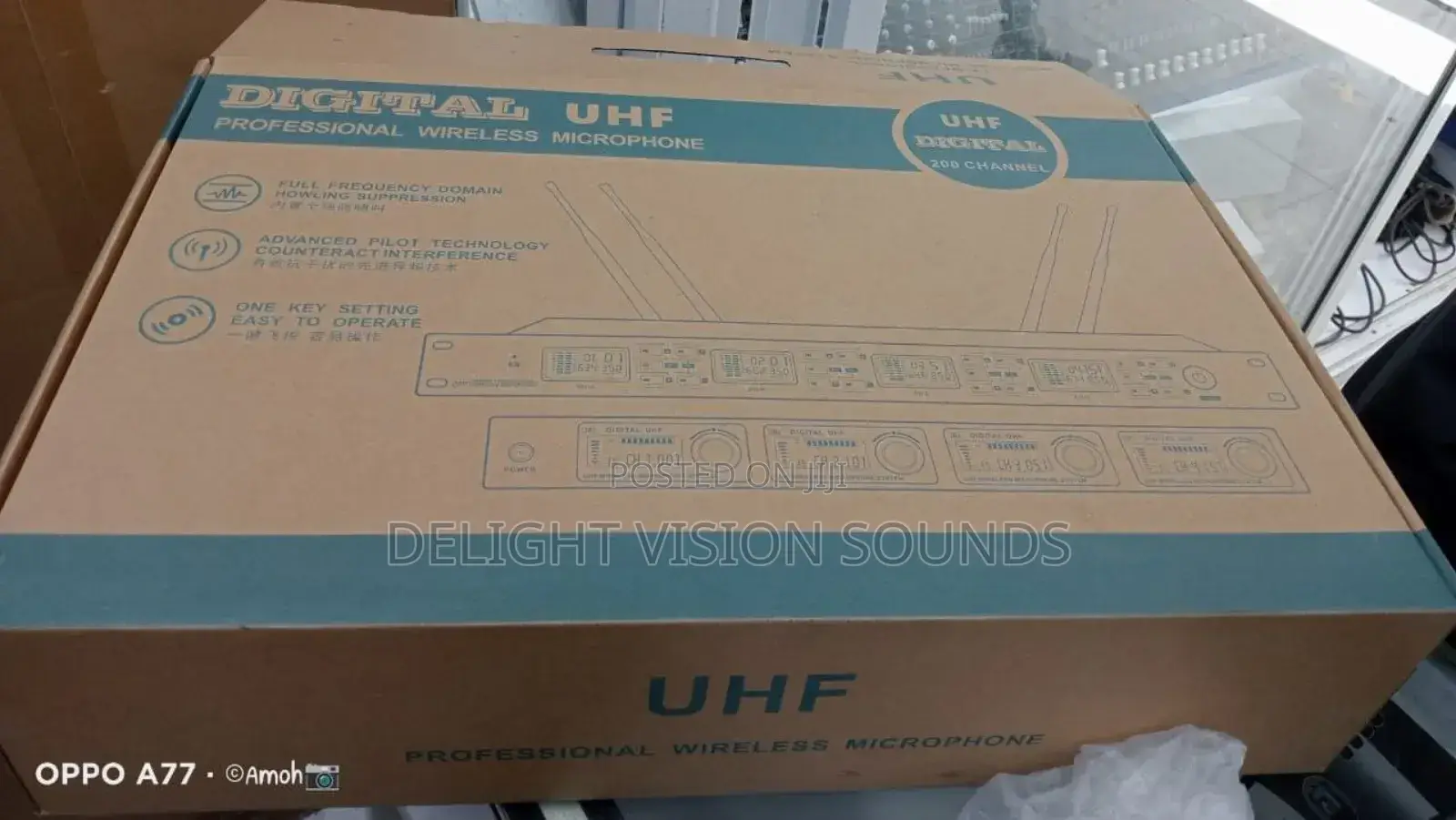 UHF Digital Professional Wireless Microphone 4in1
