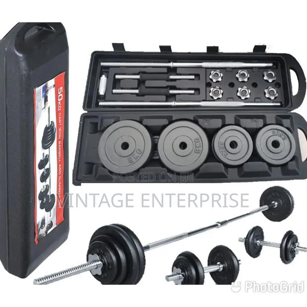 50kg/York Barbell and Dumbbell Set - main view