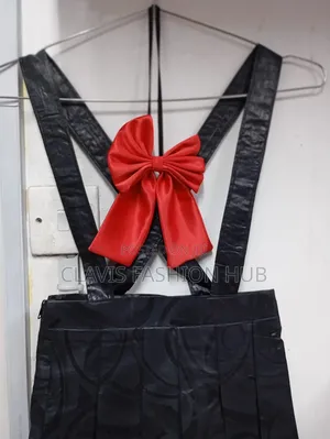 Girls Suspender Skirt and Bow Tie