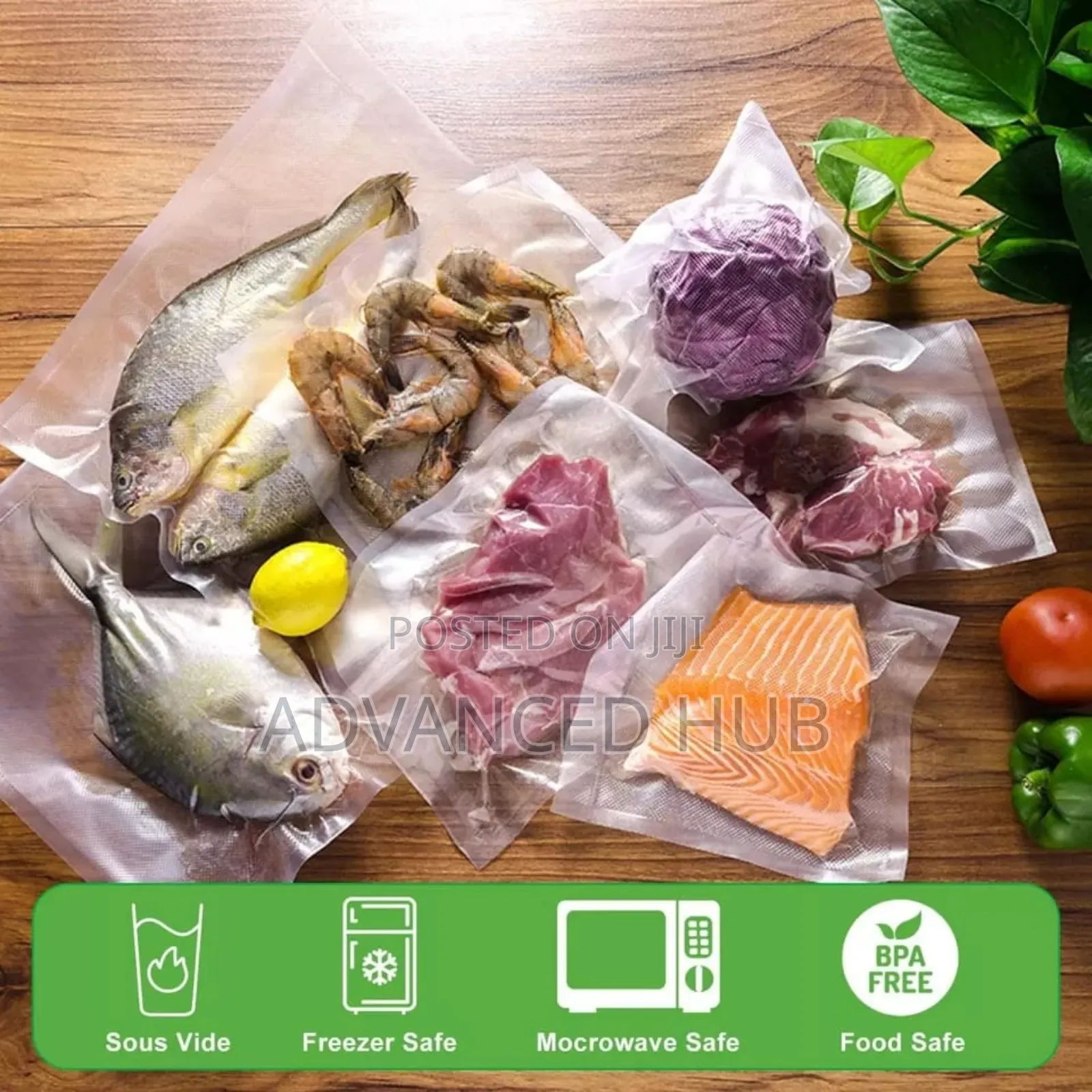 100pcs Food Storage Vacuum Sealer Bags (20*30)