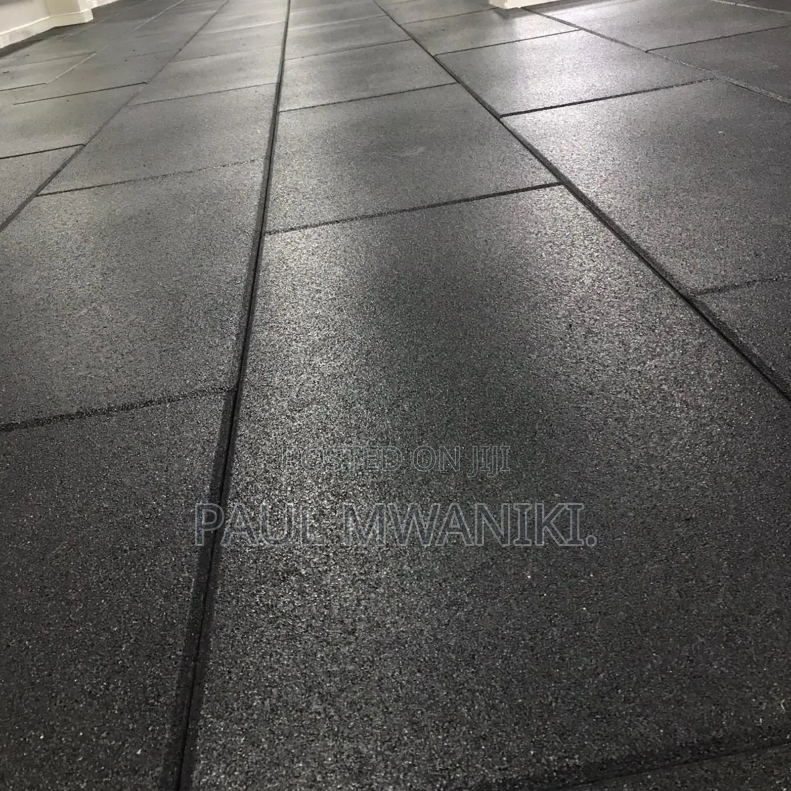 20mm Thick Commercial Rubber Gym Mats 1m by 1m