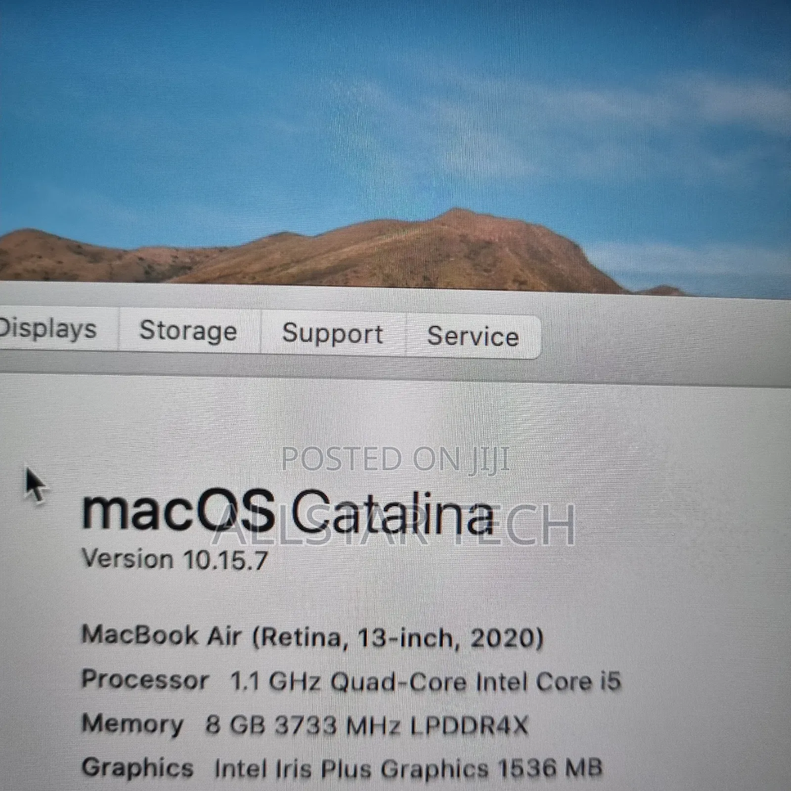 Laptop Apple MacBook Air 2020 8GB Intel Core I5 SSD 256GB