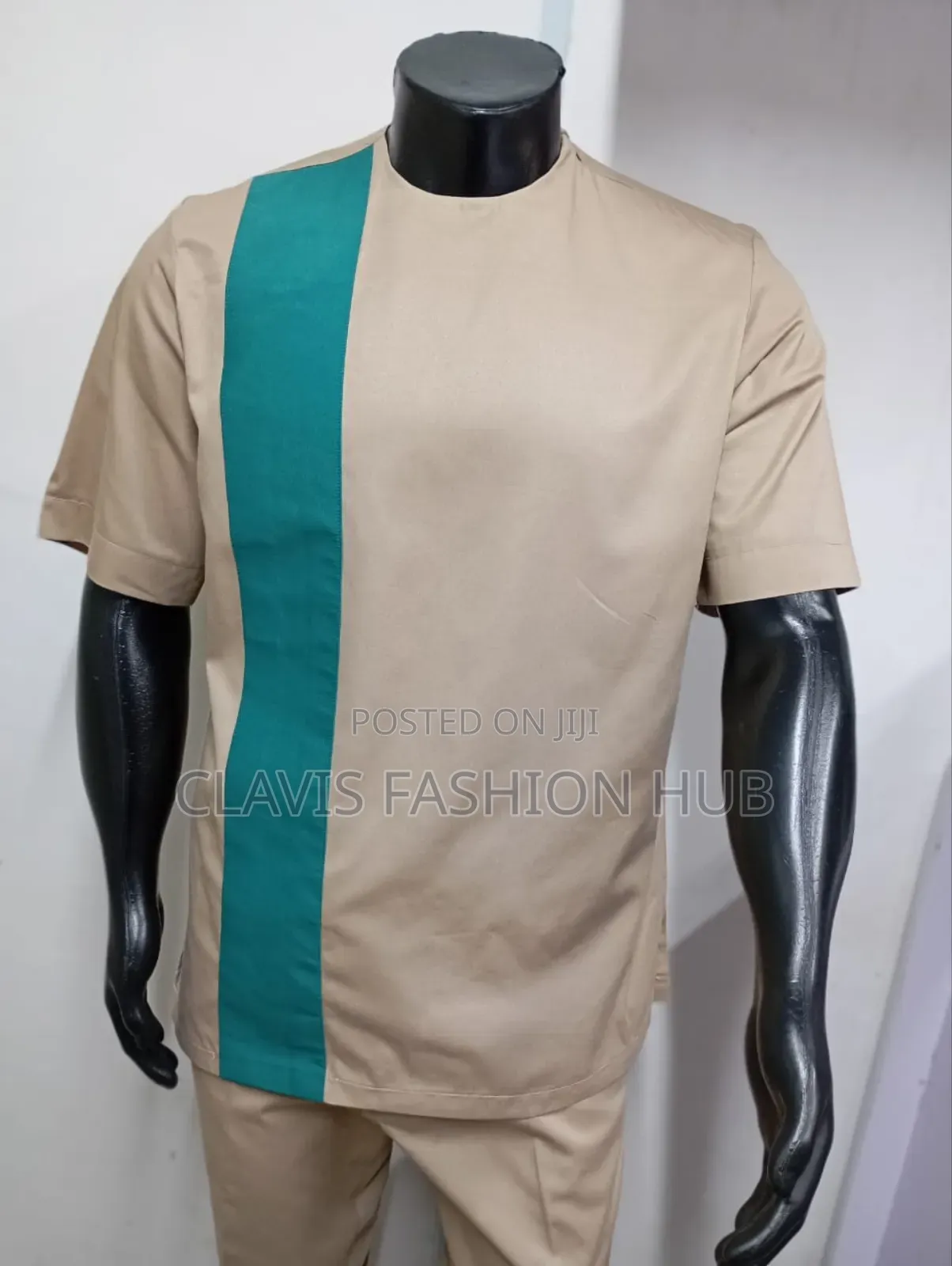 Biege African Suits for Men