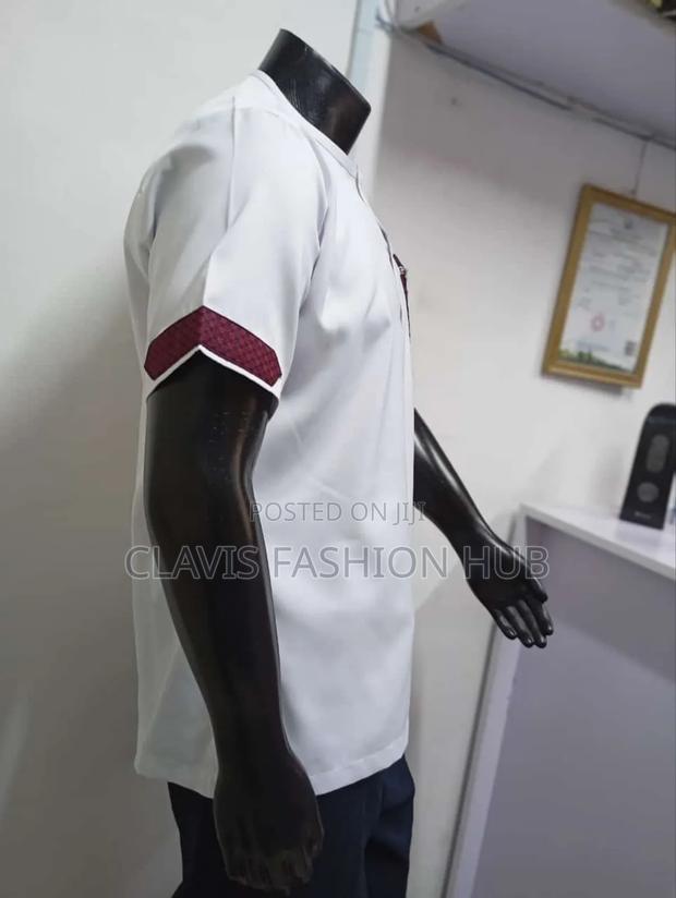 White Short Sleeves Shirts for Men - thumbnail 2