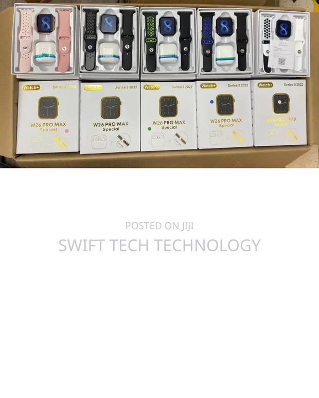 Smart Watch With 2 Strap N Ear Pods - thumbnail 2