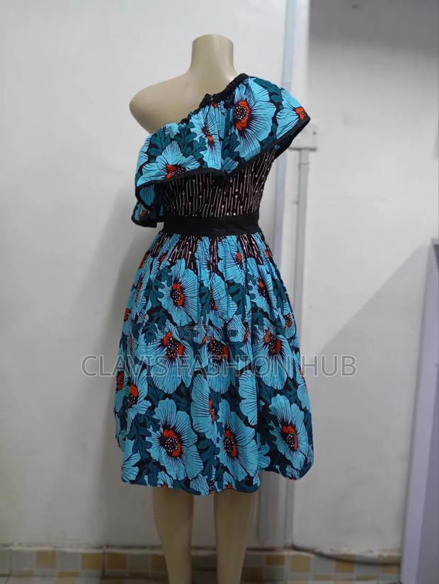 Blue Kitenge Dress for a Lady - thumbnail 2