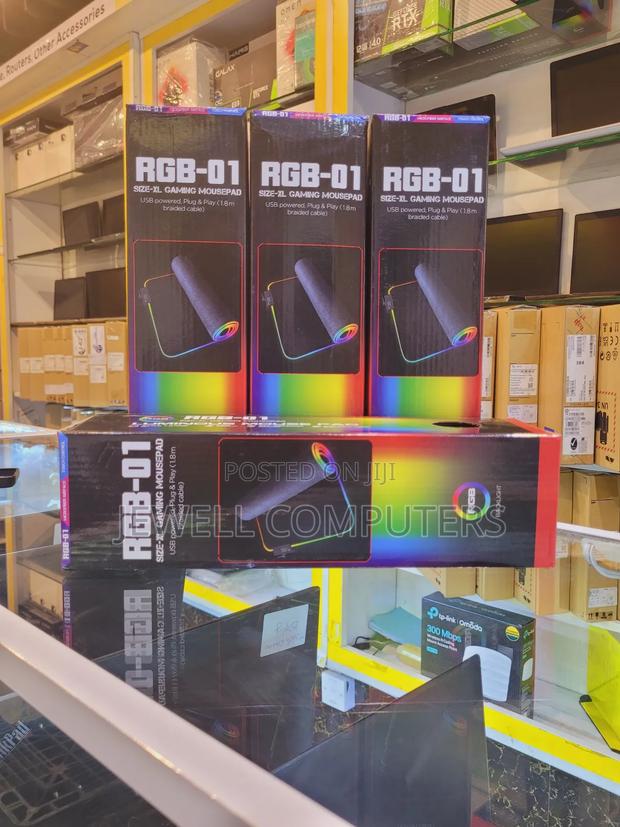 GAMING Mousepad With RGB Effect Microfiber Surface - thumbnail 3
