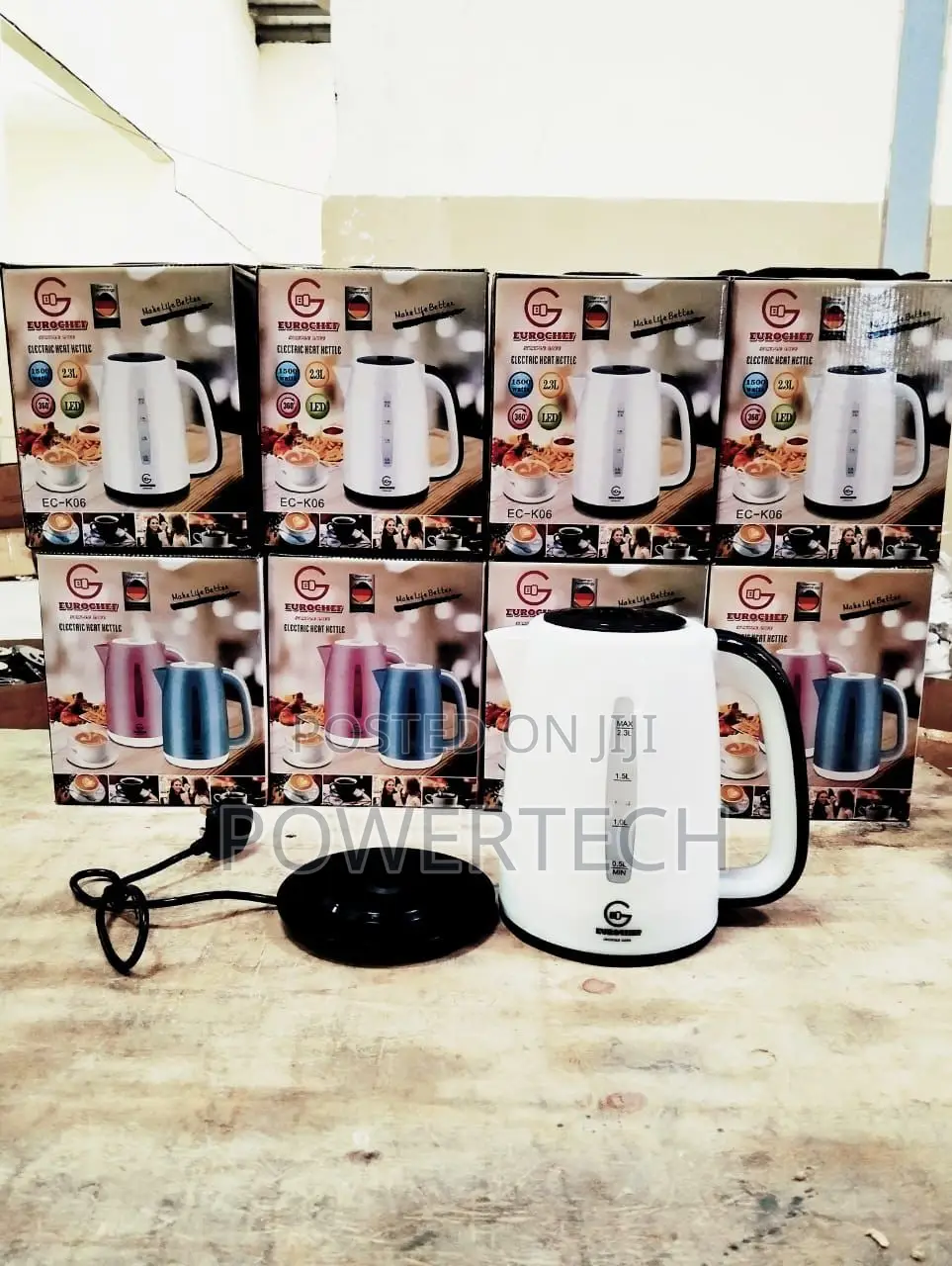 2.3ltrs Eurochef White Kettle