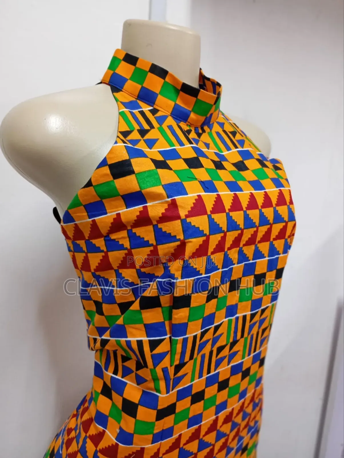 African Kitenge Kente Maxi Dress