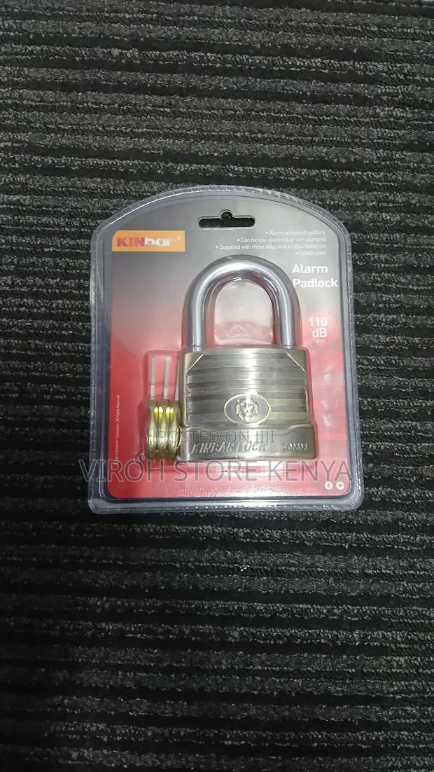 Kinbar Alarm Padlock 110db Modern Siren Lock 3 Keys Padlock
