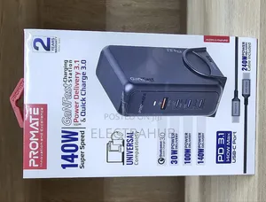 Promate 140W Ganfast PD 3.1 USB-C Port New Sealed in a Shop