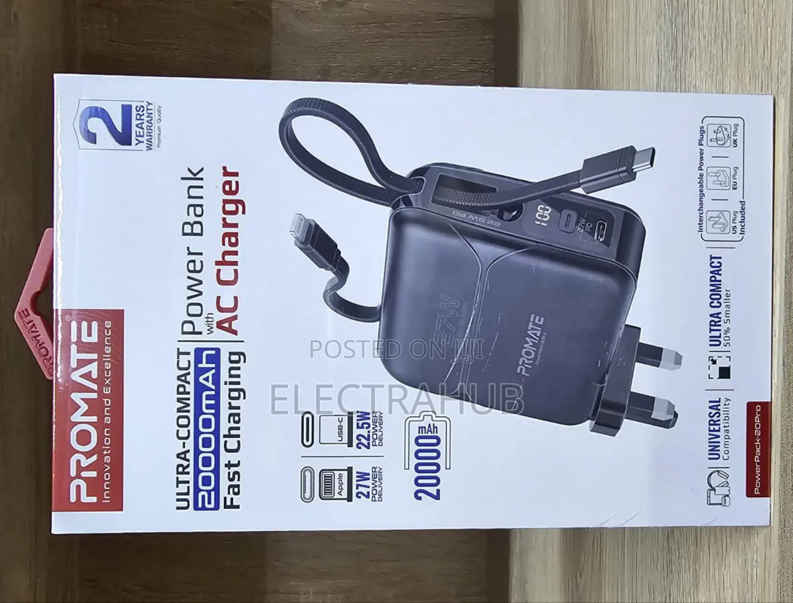 Promate 20000mah Powerpack-20pro Powerbank New and Sealed