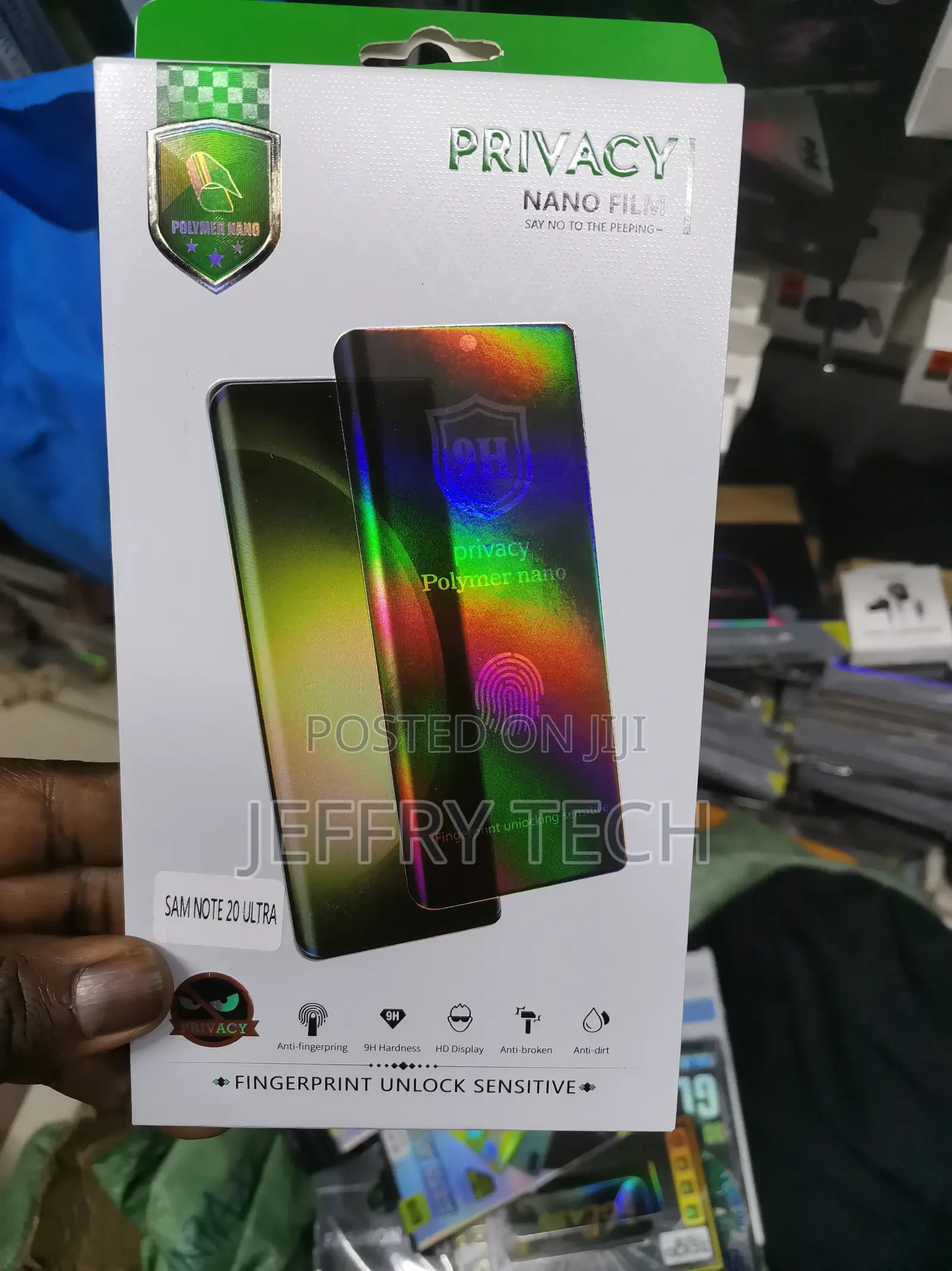 For Samsung Galaxy S23 Ultra Privacy Screen Protector W/Guid