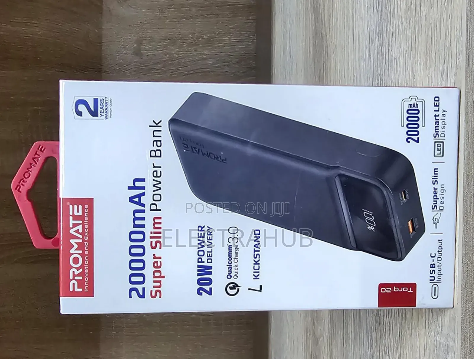 Promate 20000mah Torq20 Powerbank New Sealed in a Shop