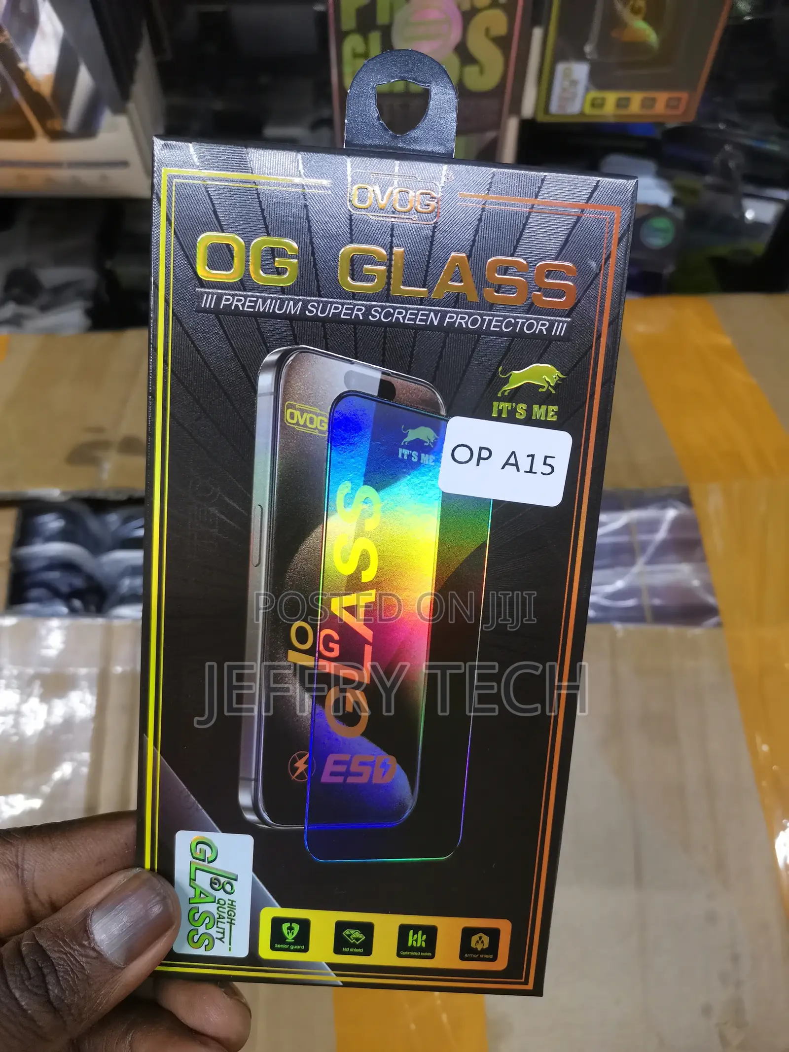 For Oppo A15 Screen Protector Tempered Galss, KJYF [4 Pack]