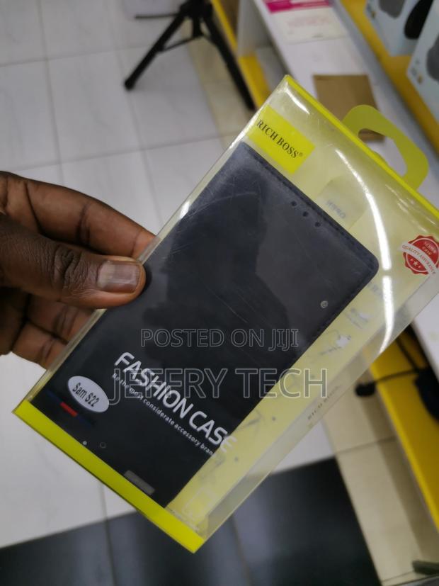 Rich Boss Leather Flip Cover for Samsung Galaxy S22 Plus - C - thumbnail 3