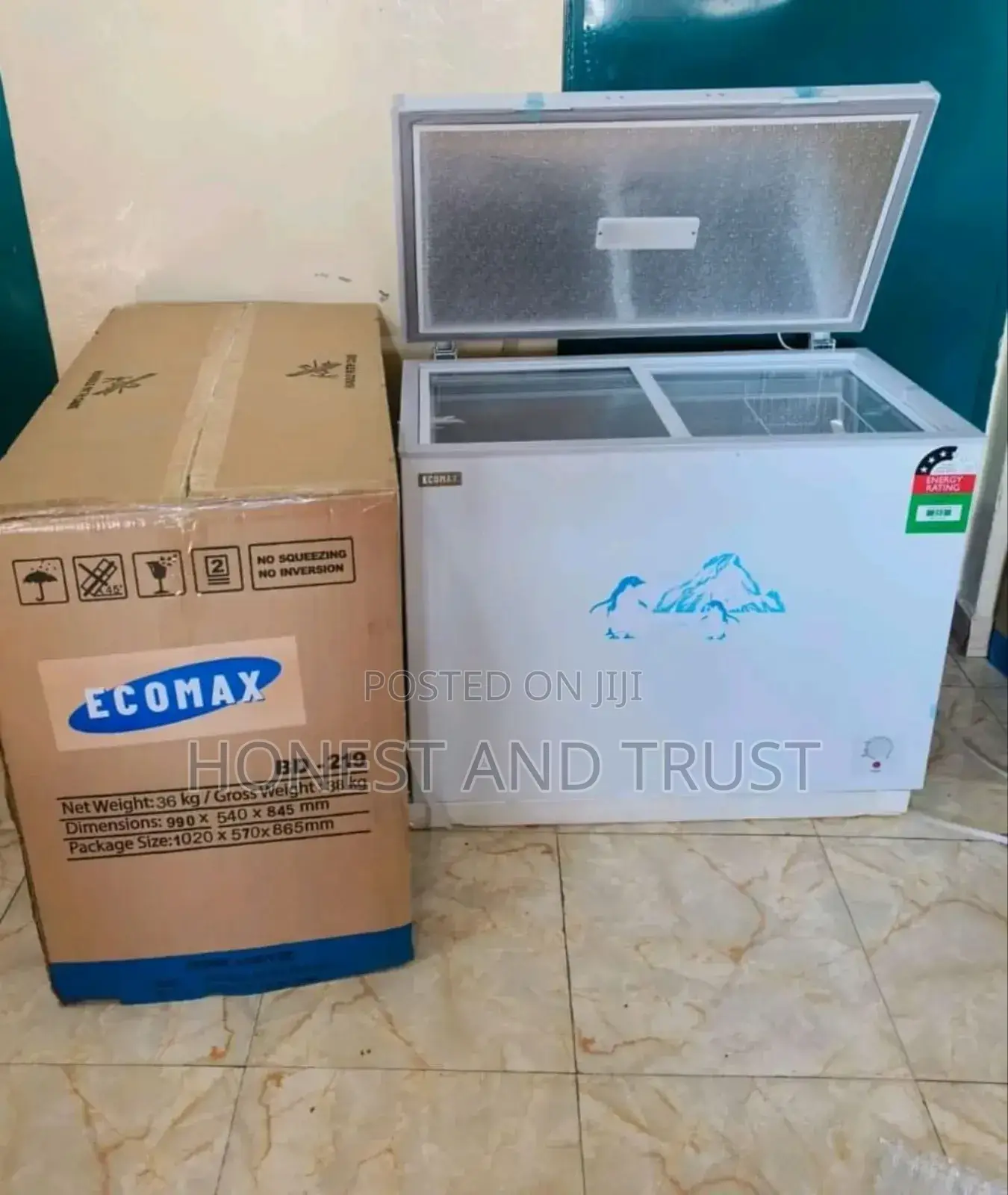 Brand New Ecomax 219litres Freezer