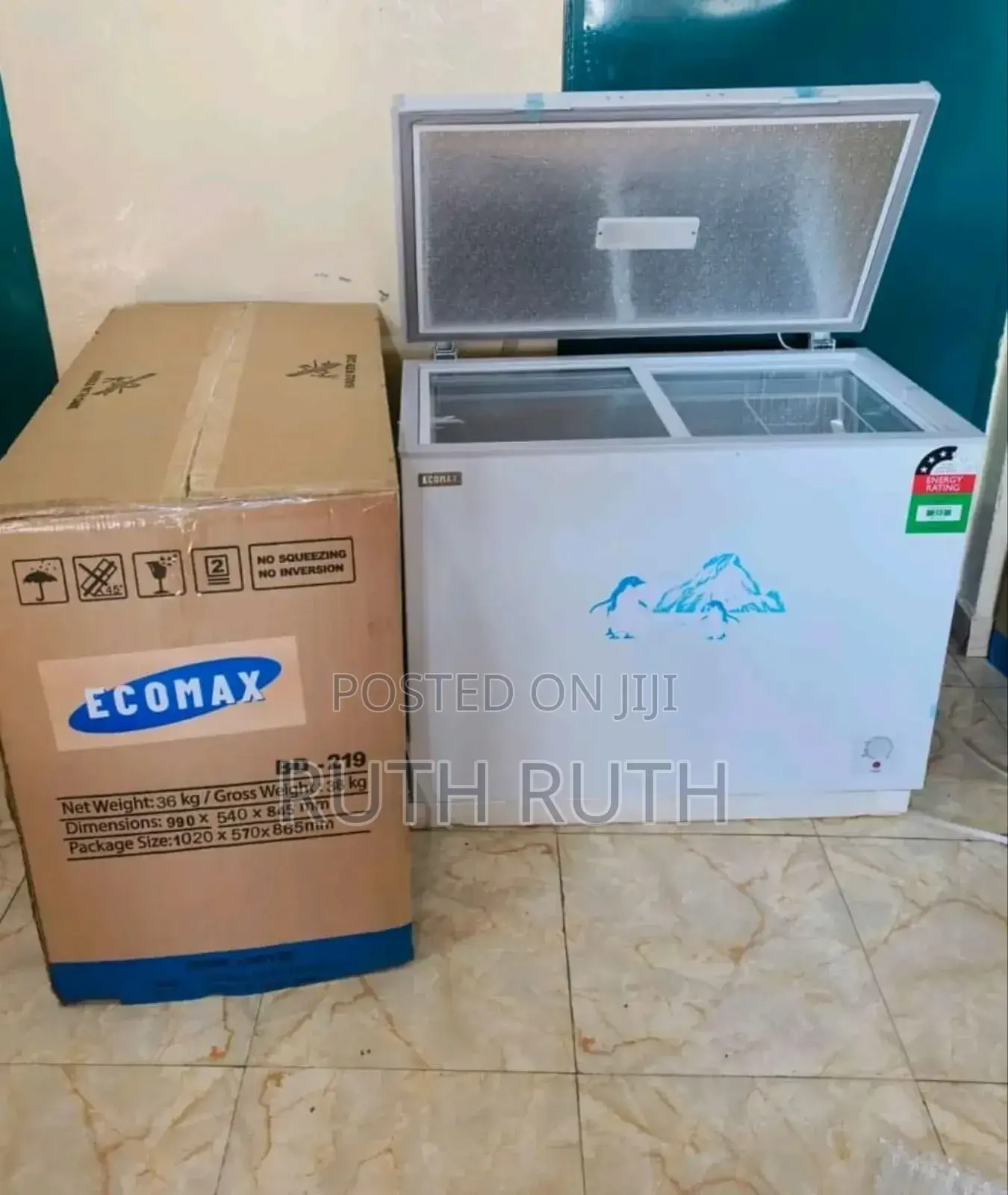 Brand New Ecomax 219litres Freezer
