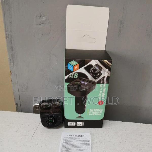 at at X8 Car Dual USB Fast Charger FM Transmitter Bluetooth- - main view