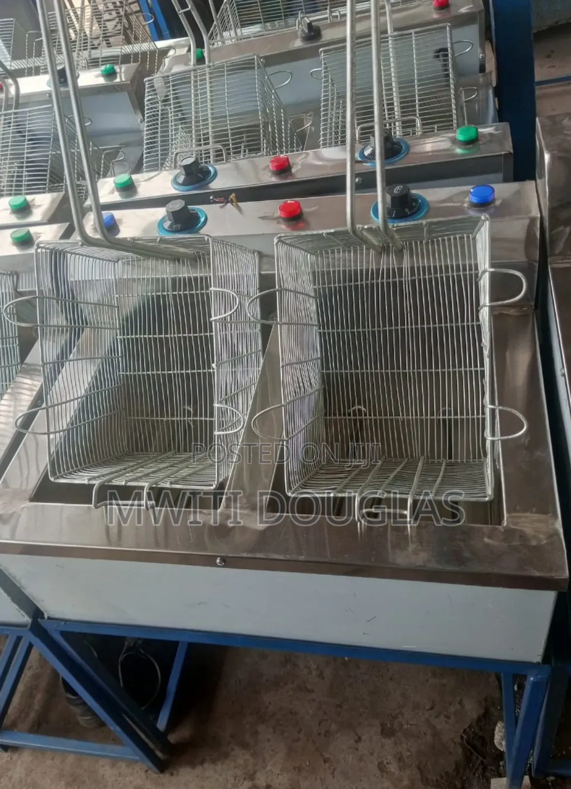 Stairs Steel Double Chips Fryer