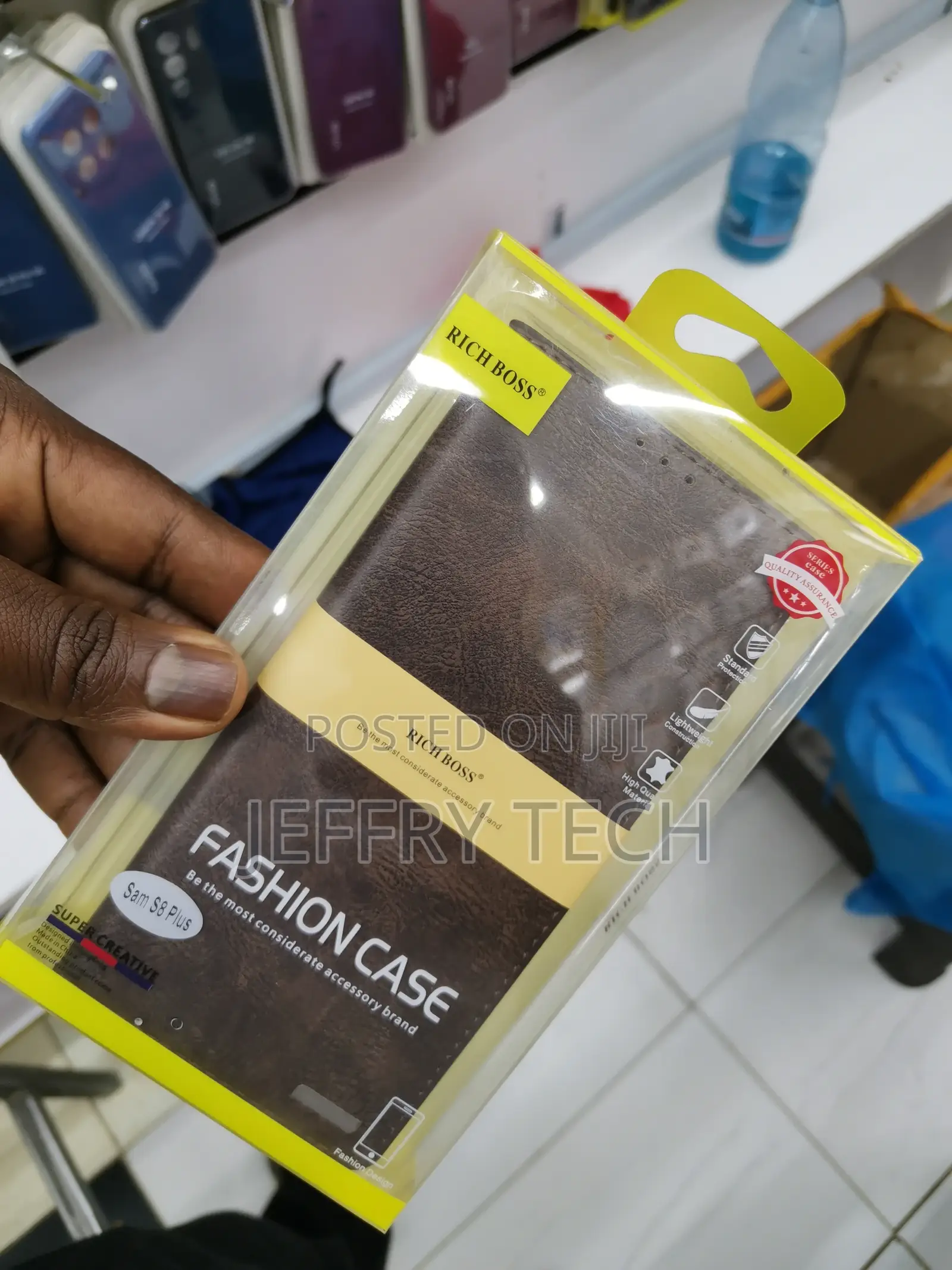 Rich Boss Flip Cover for Samsung S8 Brown